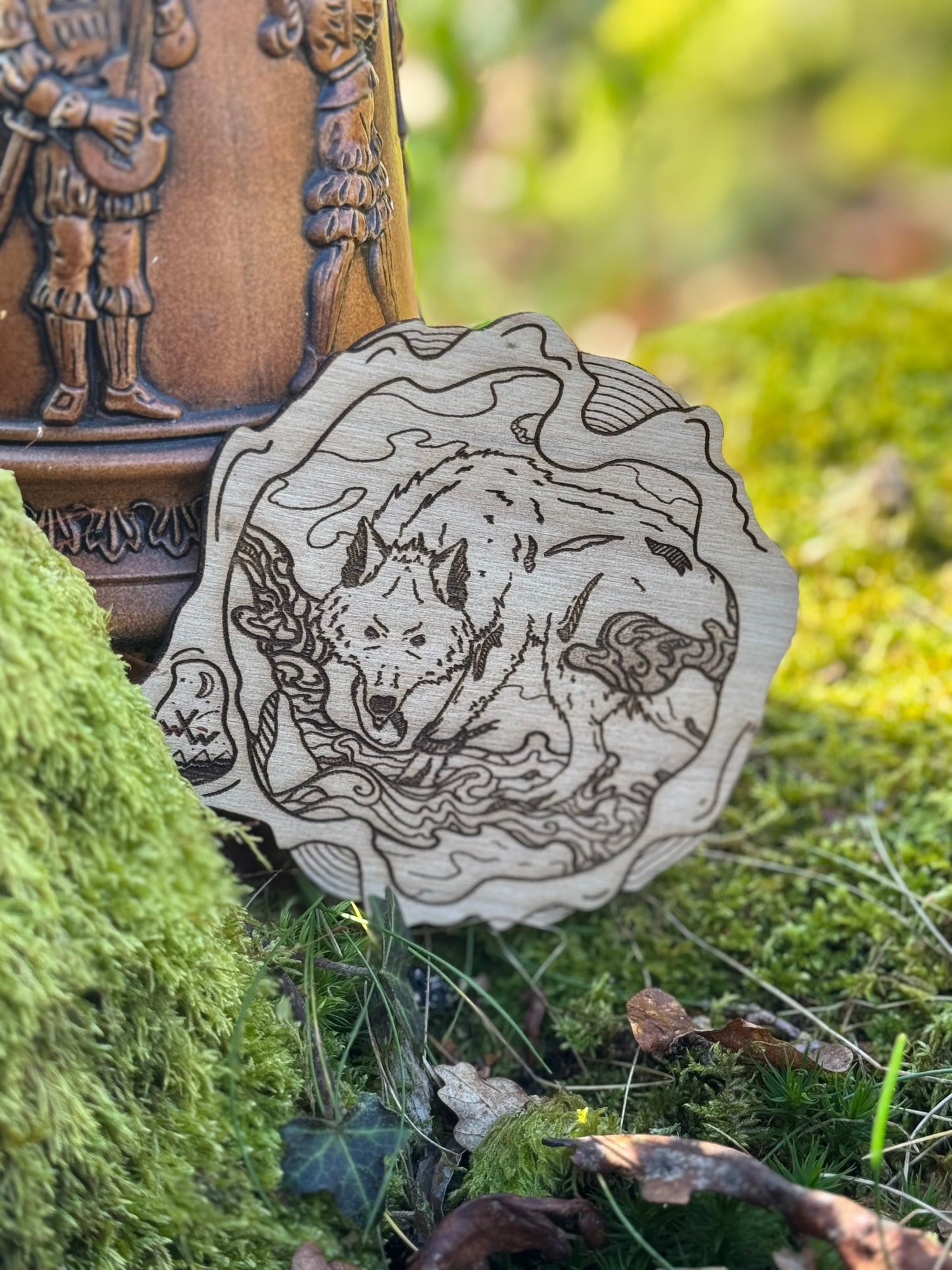 Dessous de verre "Loup"