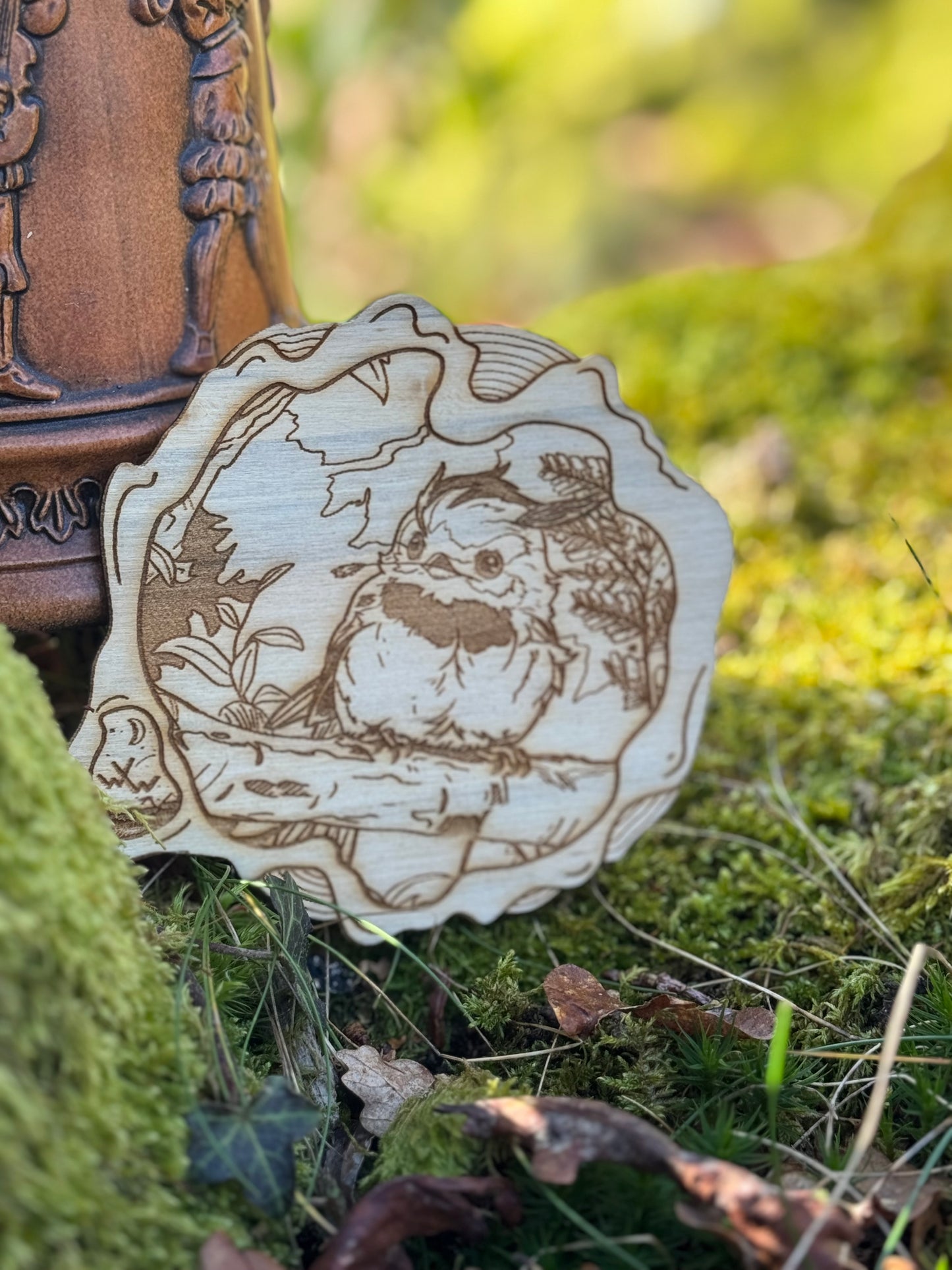 Dessous de verre "Rouge-gorge"