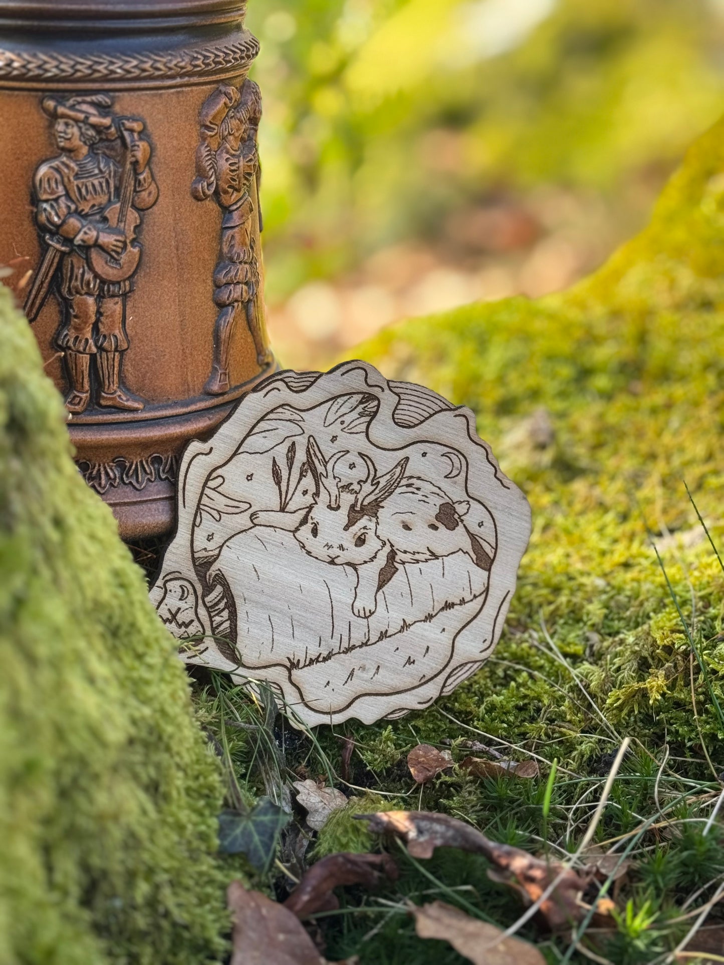 Dessous de verre "jackalope"